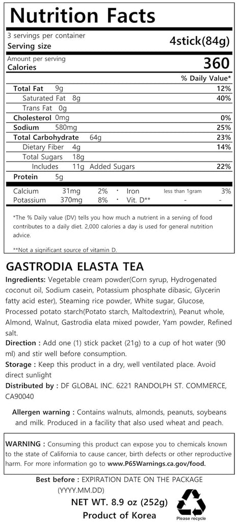 Gastrodia Elata Tea 12 Counts - Damtuh