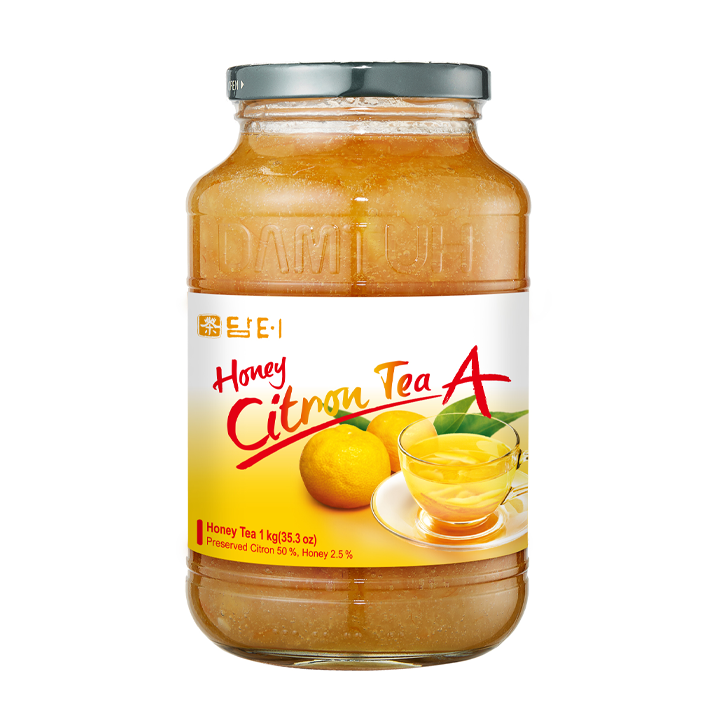 Damtuh Honey Citron Tea with honey in a cup
