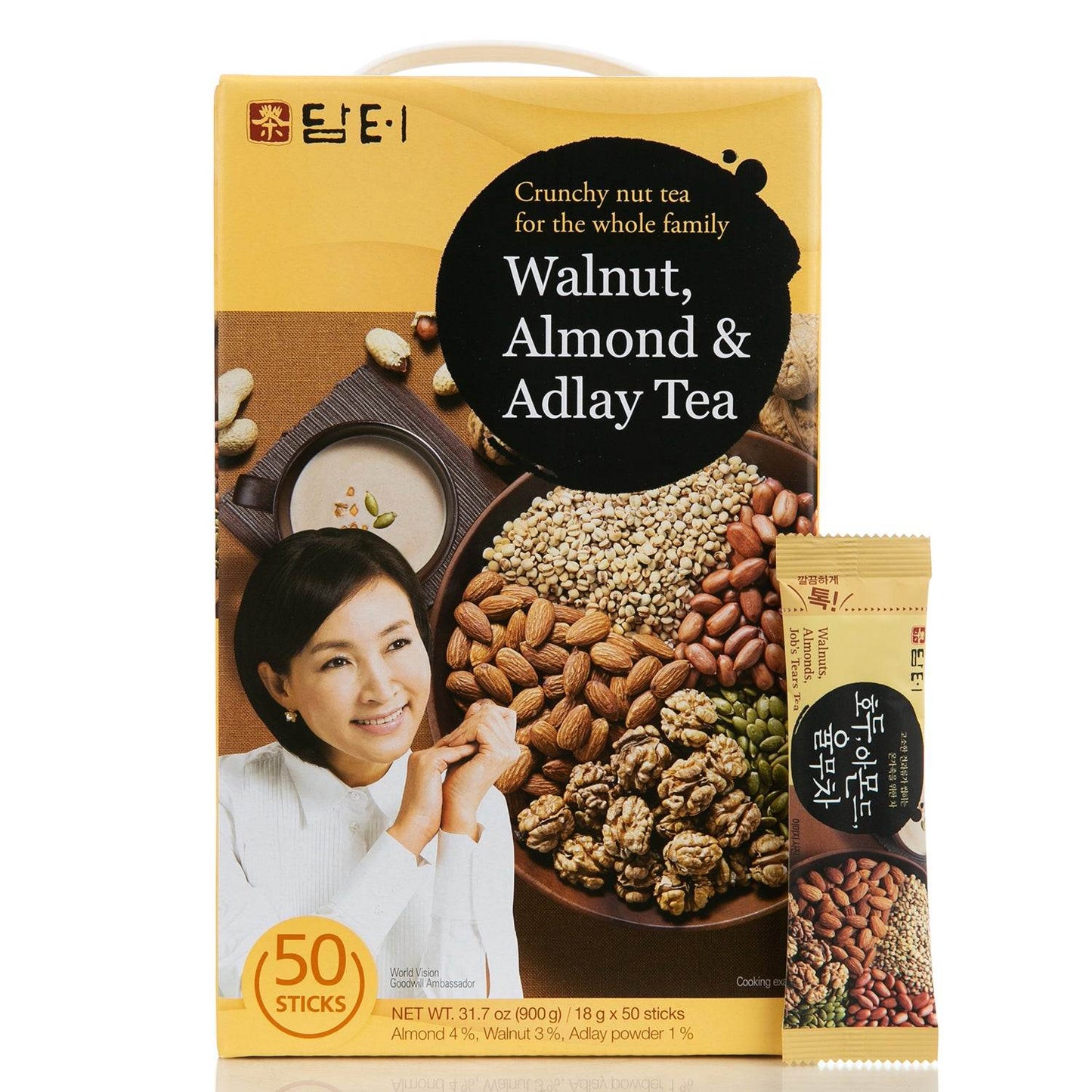 Multi Grains Walnut Almond Adlay Powder Sticks, Total Boxes