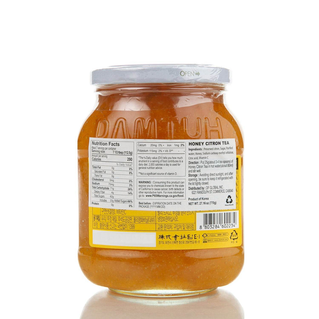 Damtuh Honey Citron Tea with honey and citron slices