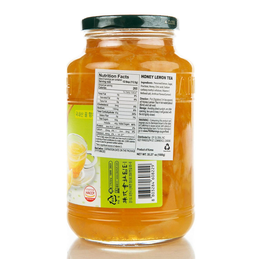 Damtuh Honey Lemon Tea with honey and lemon slices