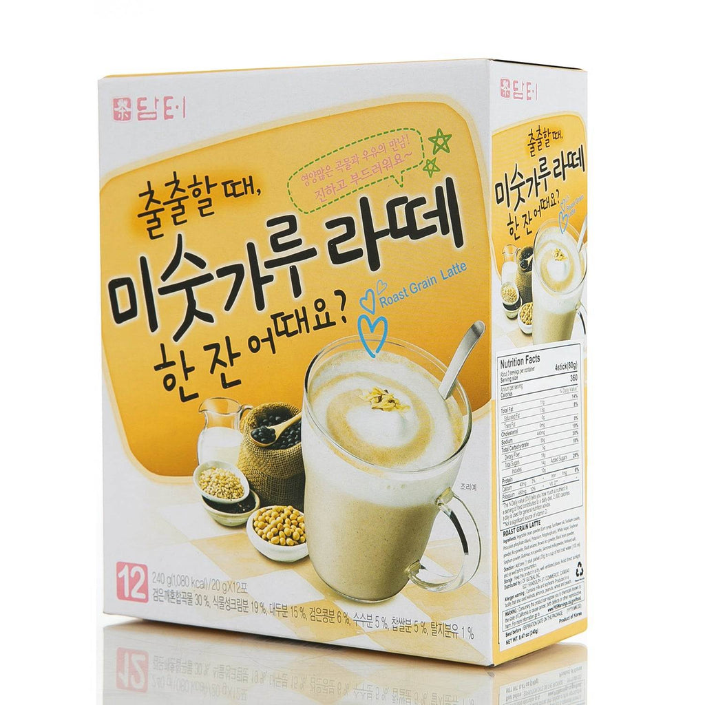 Damtuh Mixed Grain Powder Misugaru Latte - 12 Counts